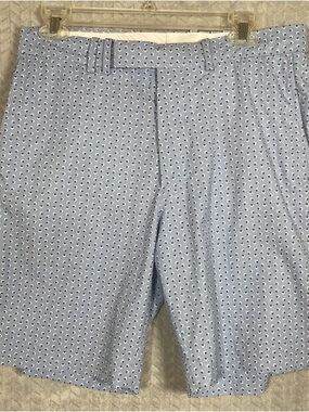 RLX Ralph Lauren Blue Geometric Deco Print Golf Shorts Size 30